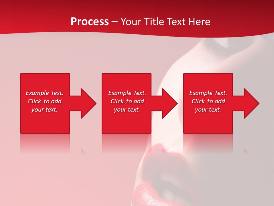 A Woman Wearing A Hat And Red Lipstick PowerPoint Template