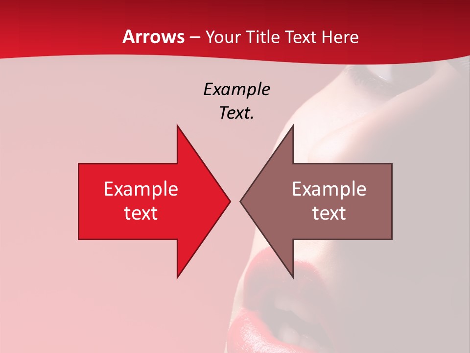 A Woman Wearing A Hat And Red Lipstick PowerPoint Template