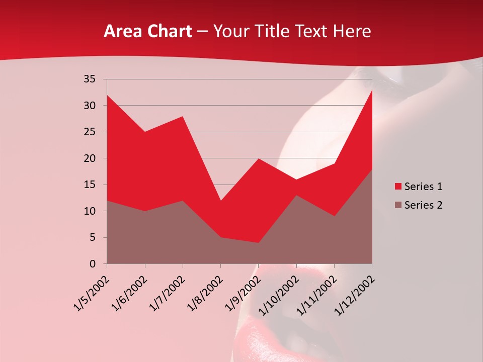 A Woman Wearing A Hat And Red Lipstick PowerPoint Template