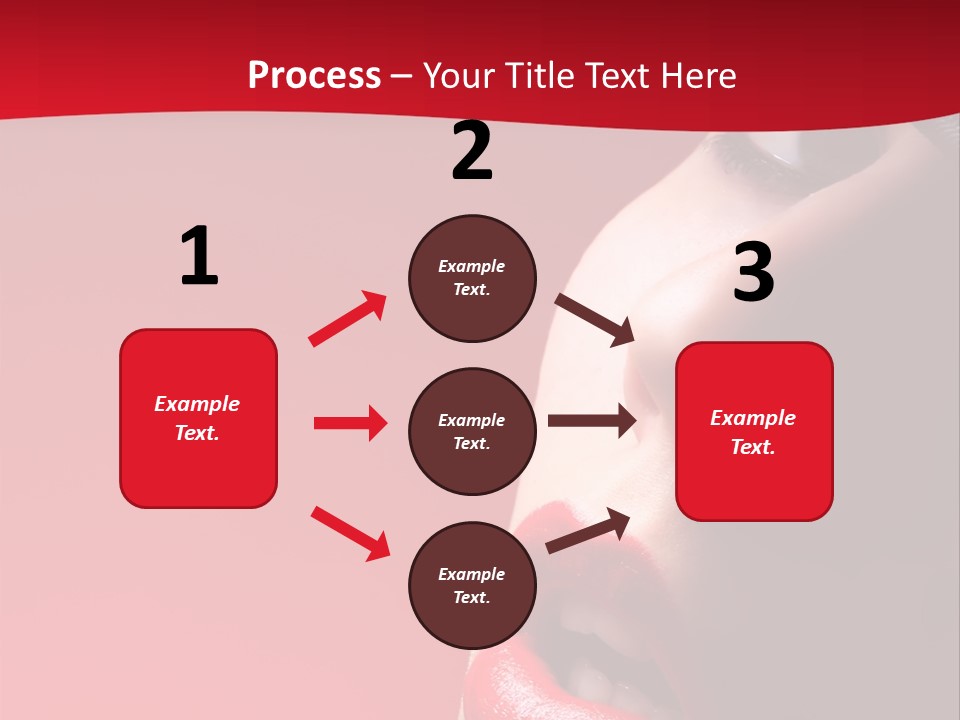 A Woman Wearing A Hat And Red Lipstick PowerPoint Template