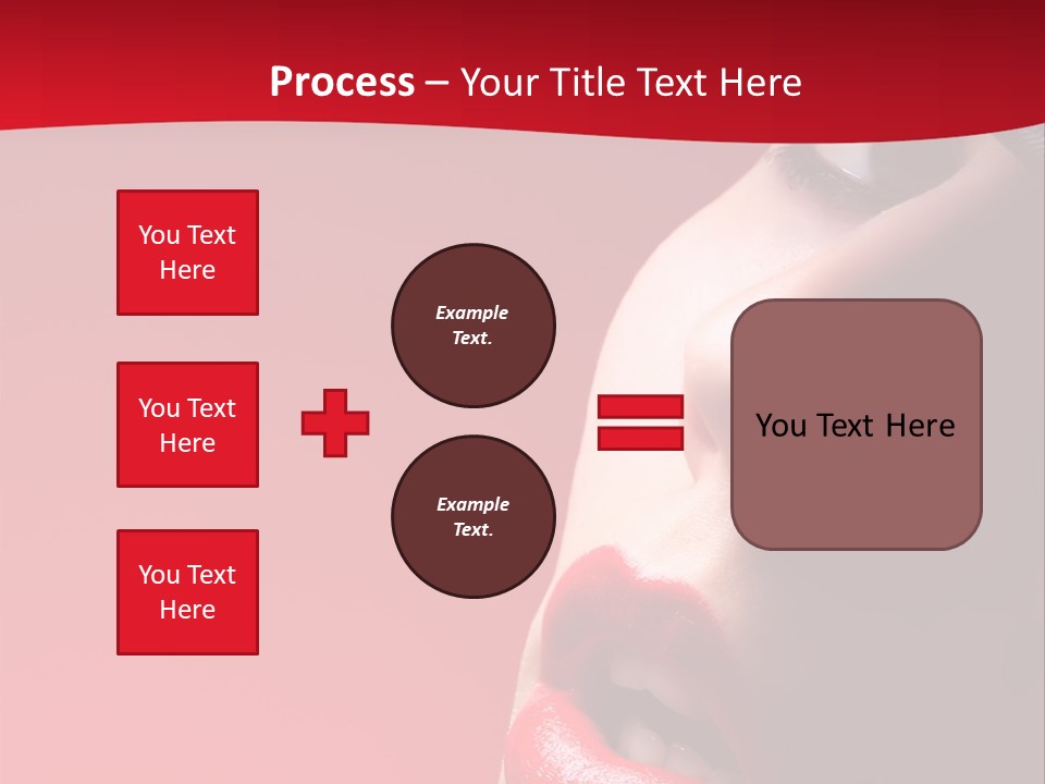 A Woman Wearing A Hat And Red Lipstick PowerPoint Template