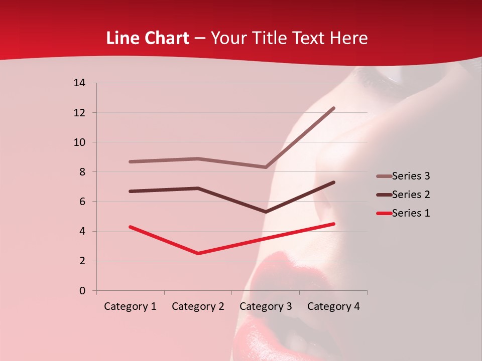 A Woman Wearing A Hat And Red Lipstick PowerPoint Template