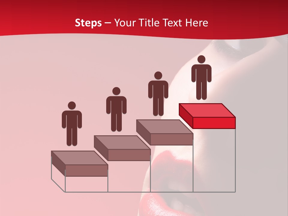 A Woman Wearing A Hat And Red Lipstick PowerPoint Template