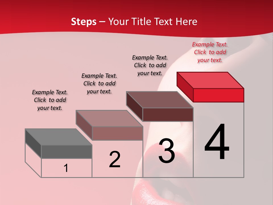 A Woman Wearing A Hat And Red Lipstick PowerPoint Template