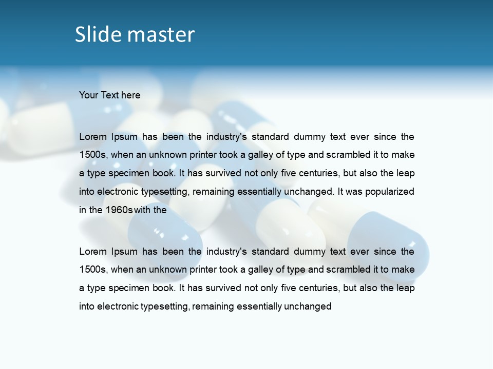 Tablets Treatment Health PowerPoint Template