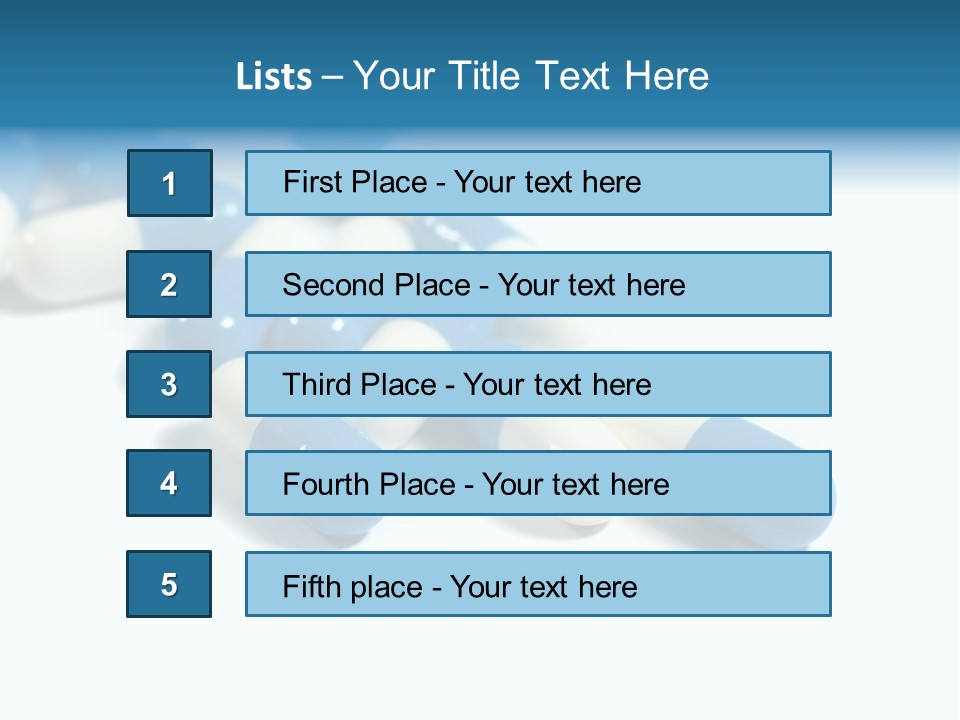 Tablets Treatment Health PowerPoint Template