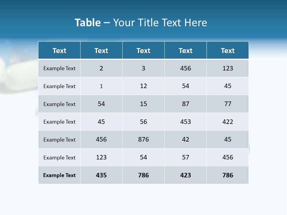 Tablets Treatment Health PowerPoint Template
