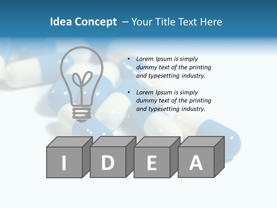 Tablets Treatment Health PowerPoint Template