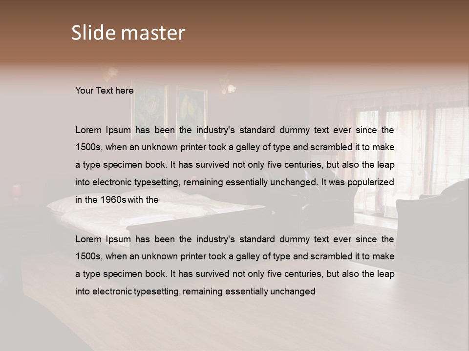 Wood Decorating Blanket PowerPoint Template