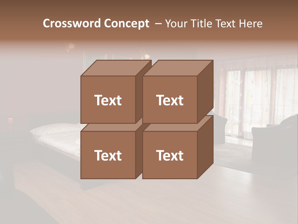 Wood Decorating Blanket PowerPoint Template