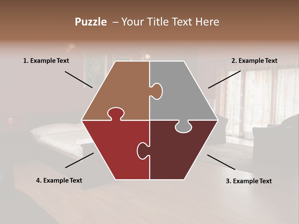 Wood Decorating Blanket PowerPoint Template