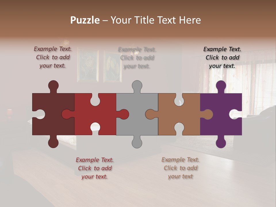 Wood Decorating Blanket PowerPoint Template