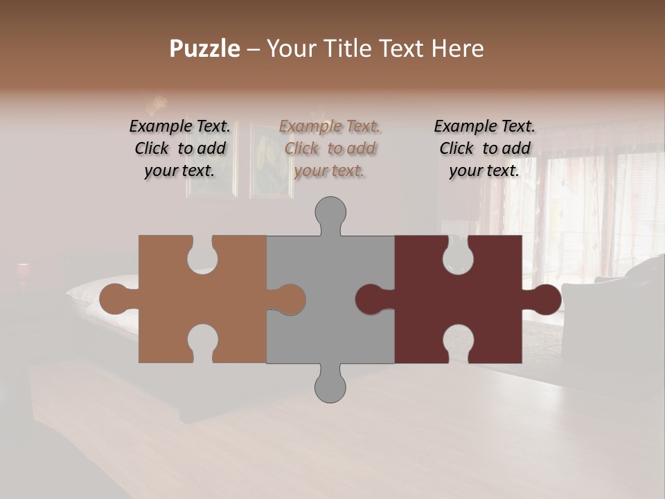 Wood Decorating Blanket PowerPoint Template