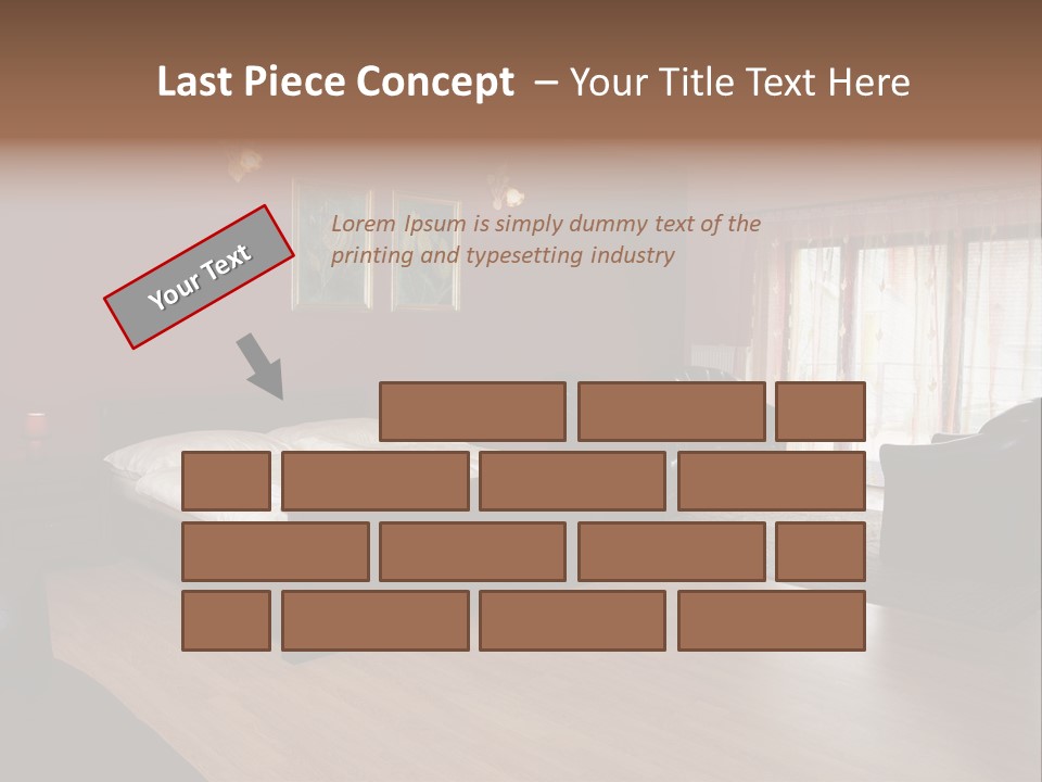 Wood Decorating Blanket PowerPoint Template