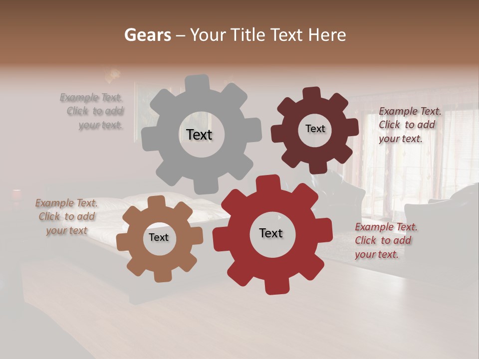 Wood Decorating Blanket PowerPoint Template