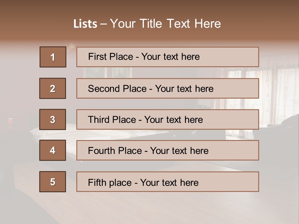 Wood Decorating Blanket PowerPoint Template