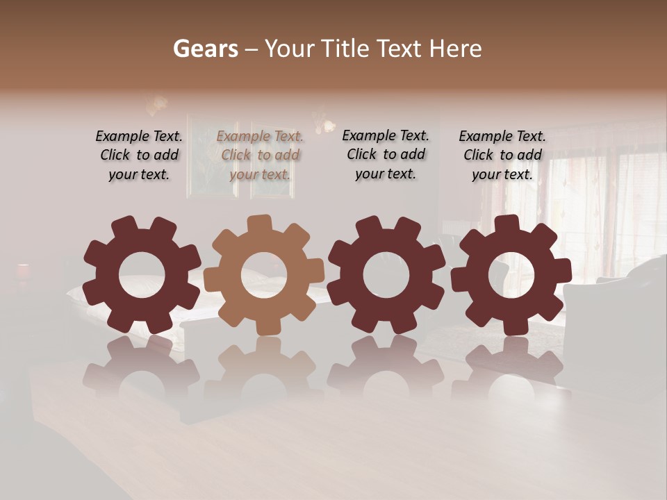 Wood Decorating Blanket PowerPoint Template