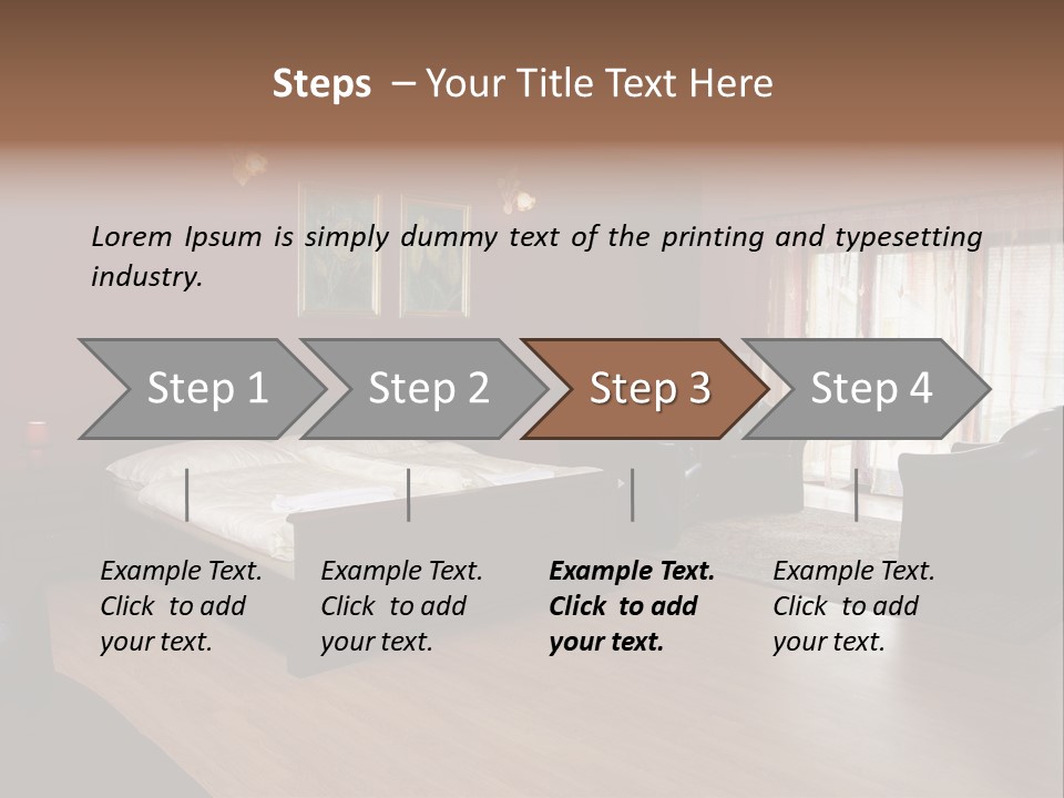 Wood Decorating Blanket PowerPoint Template