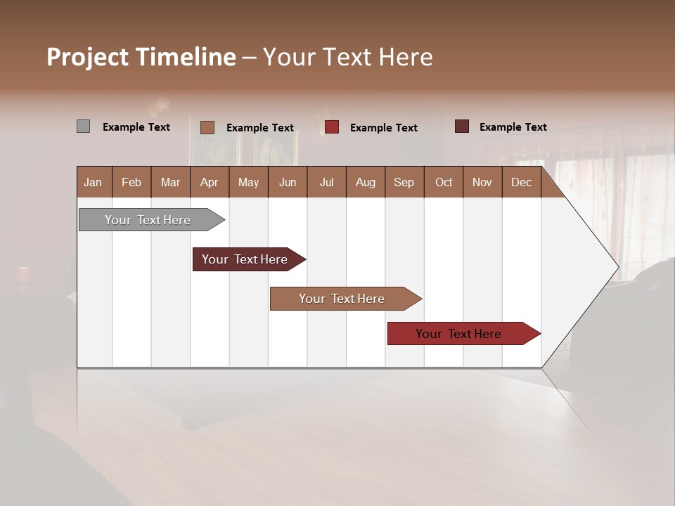 Wood Decorating Blanket PowerPoint Template