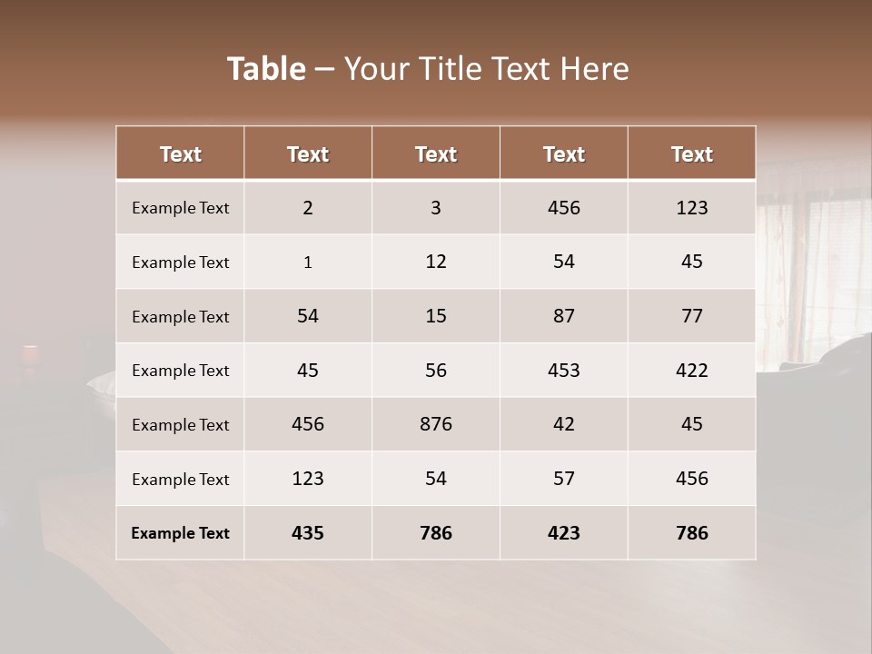 Wood Decorating Blanket PowerPoint Template