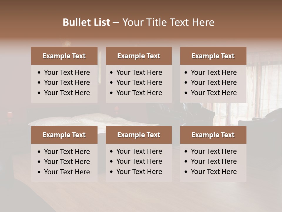 Wood Decorating Blanket PowerPoint Template