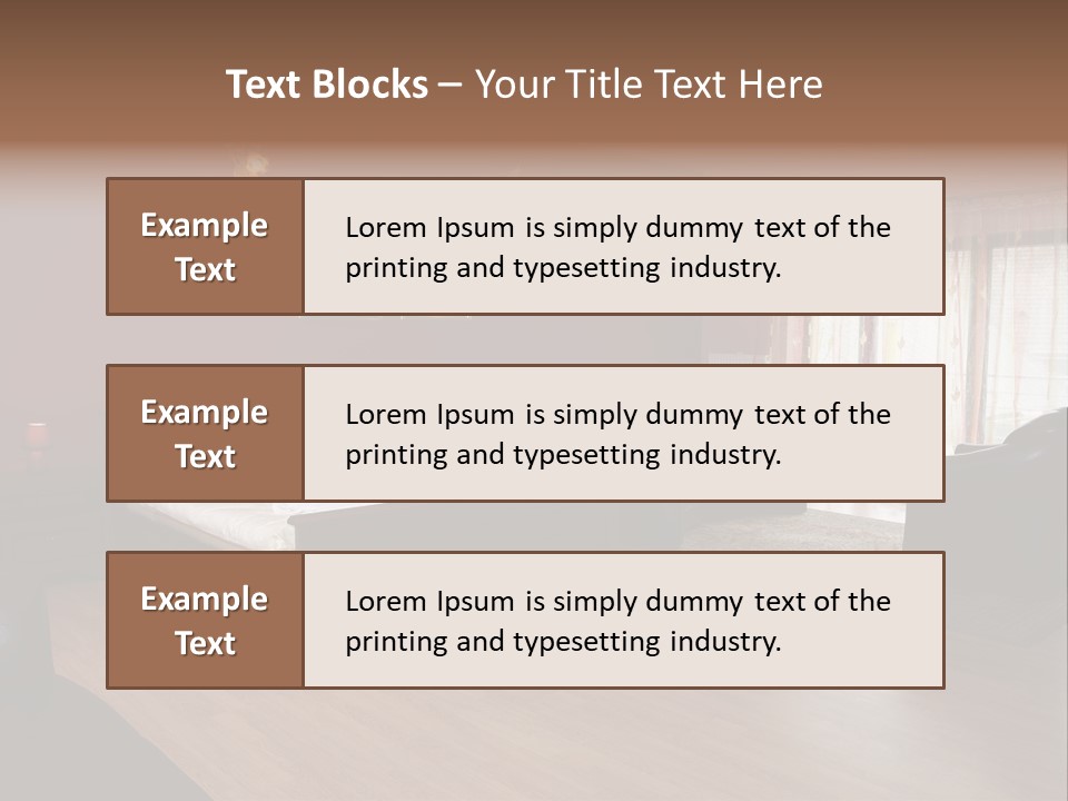 Wood Decorating Blanket PowerPoint Template