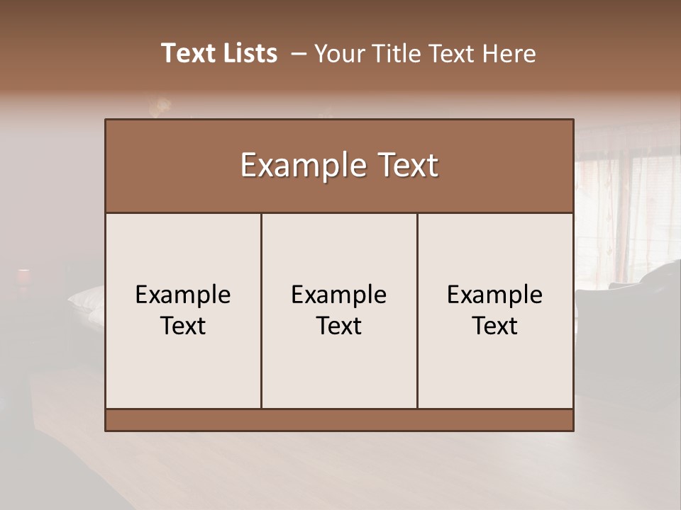 Wood Decorating Blanket PowerPoint Template