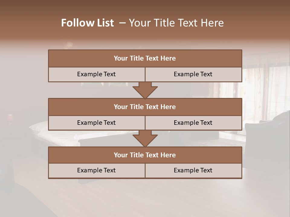 Wood Decorating Blanket PowerPoint Template