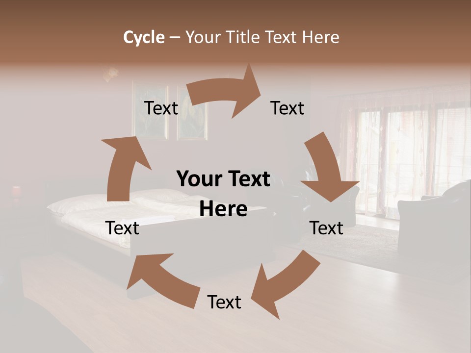 Wood Decorating Blanket PowerPoint Template