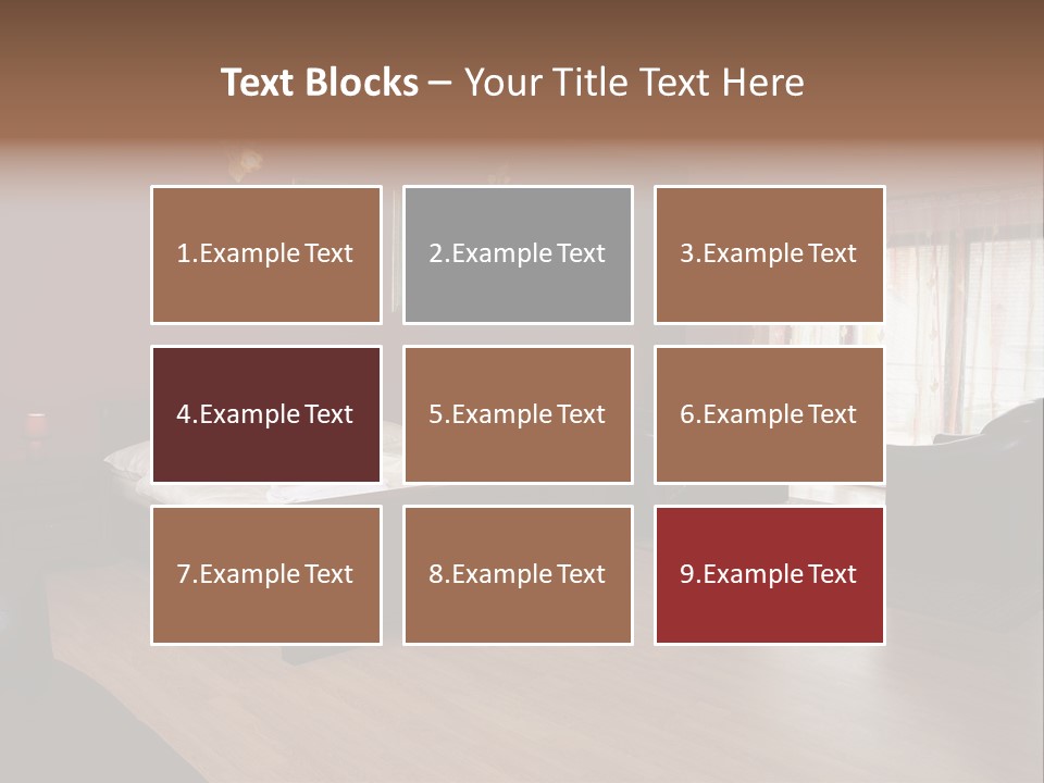 Wood Decorating Blanket PowerPoint Template