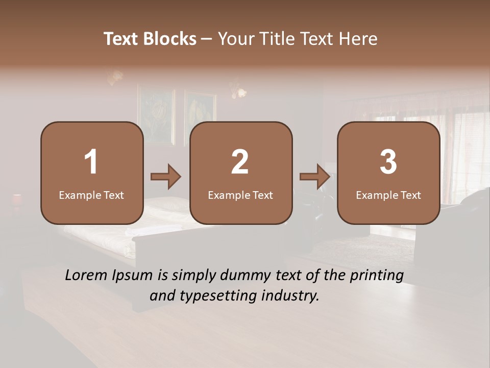 Wood Decorating Blanket PowerPoint Template