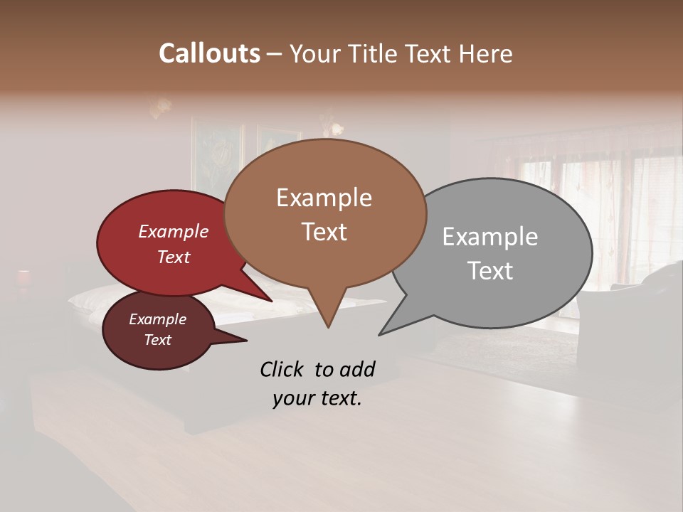 Wood Decorating Blanket PowerPoint Template