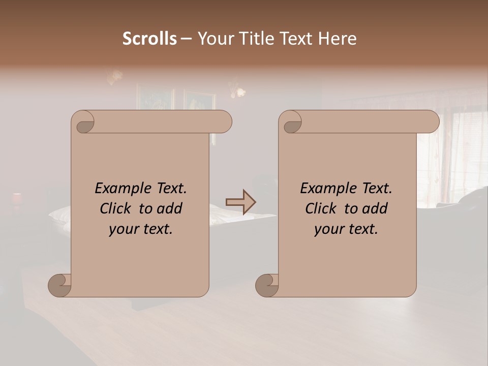 Wood Decorating Blanket PowerPoint Template