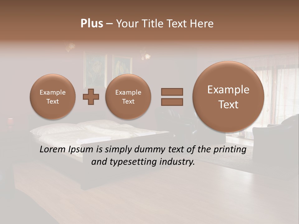 Wood Decorating Blanket PowerPoint Template