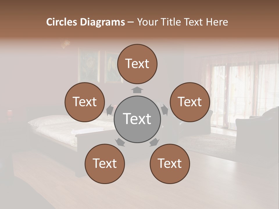 Wood Decorating Blanket PowerPoint Template