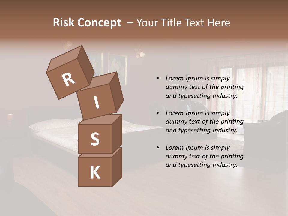 Wood Decorating Blanket PowerPoint Template