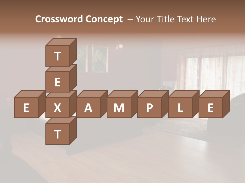 Wood Decorating Blanket PowerPoint Template