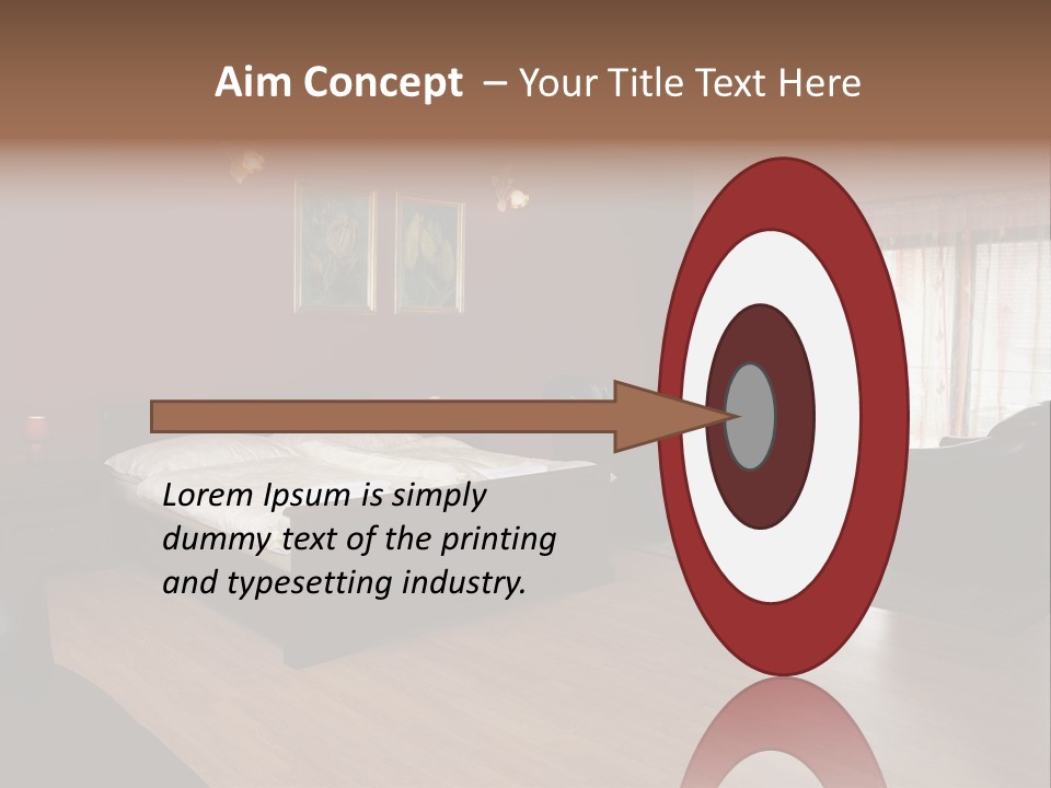 Wood Decorating Blanket PowerPoint Template