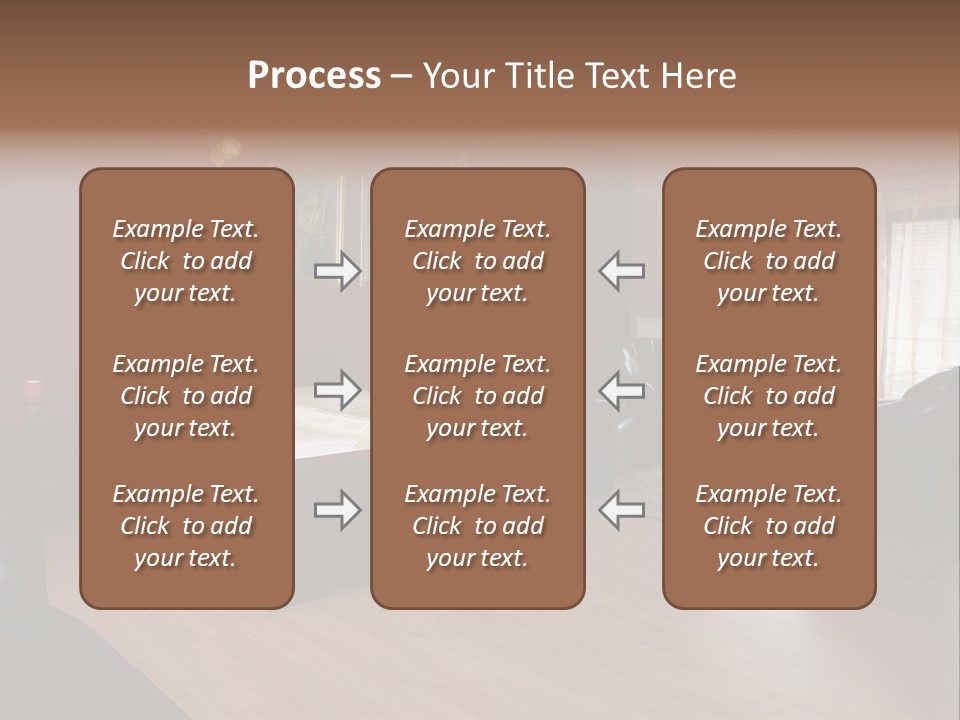 Wood Decorating Blanket PowerPoint Template