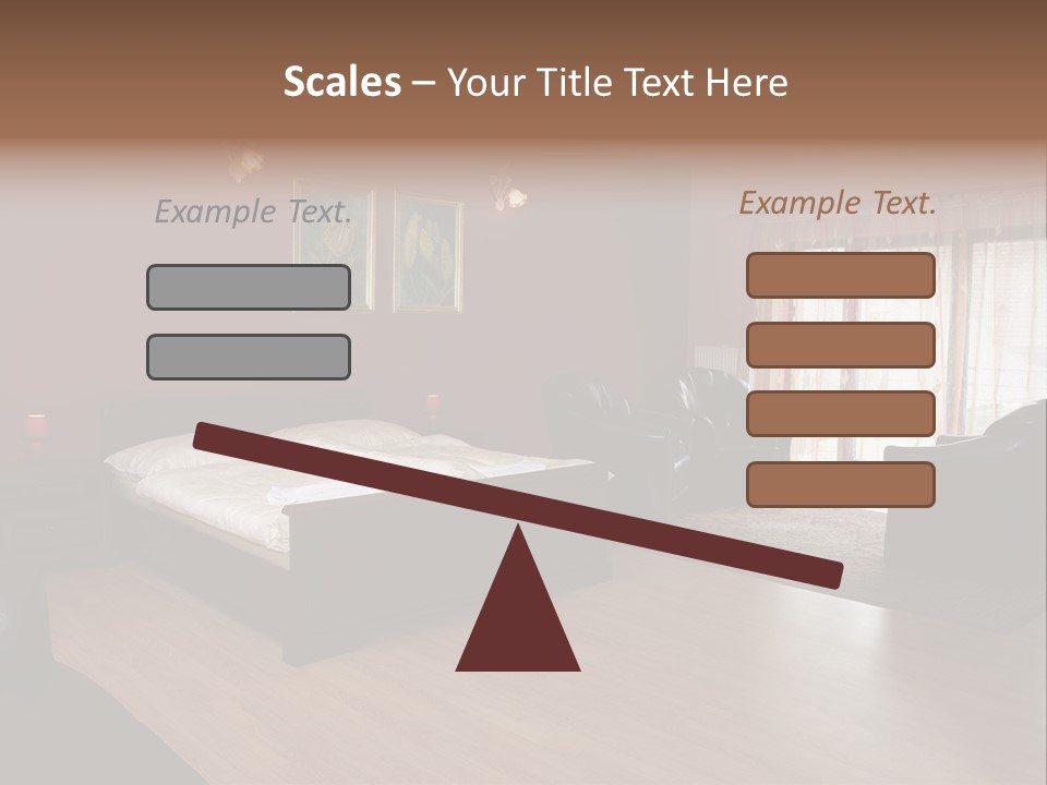 Wood Decorating Blanket PowerPoint Template