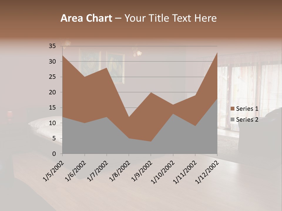 Wood Decorating Blanket PowerPoint Template