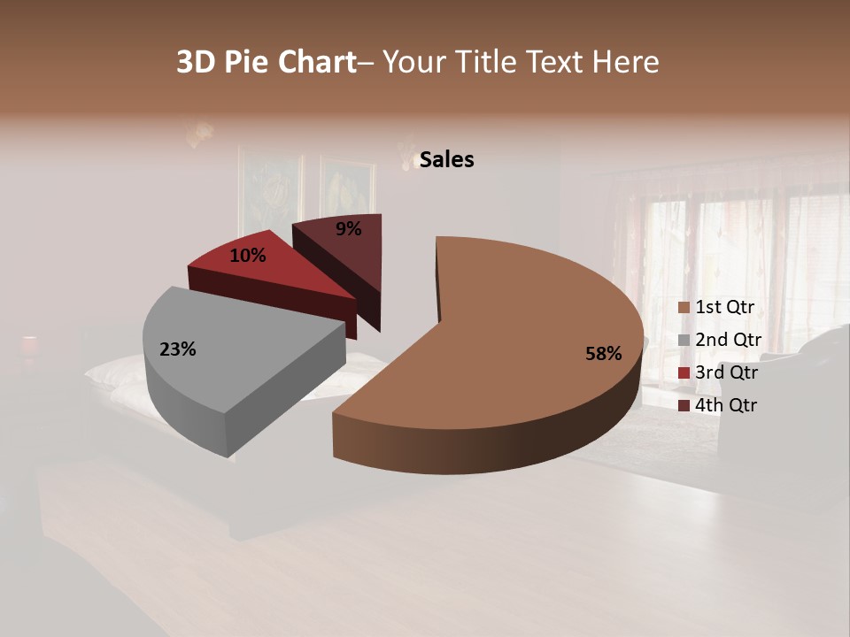 Wood Decorating Blanket PowerPoint Template