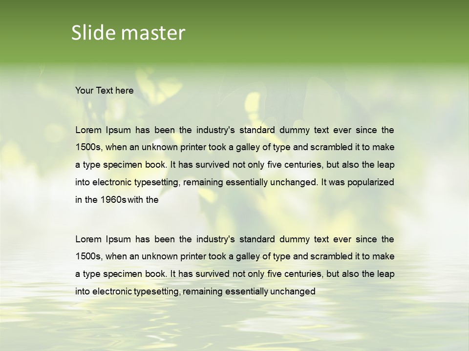 Summer Botany Outdoors PowerPoint Template