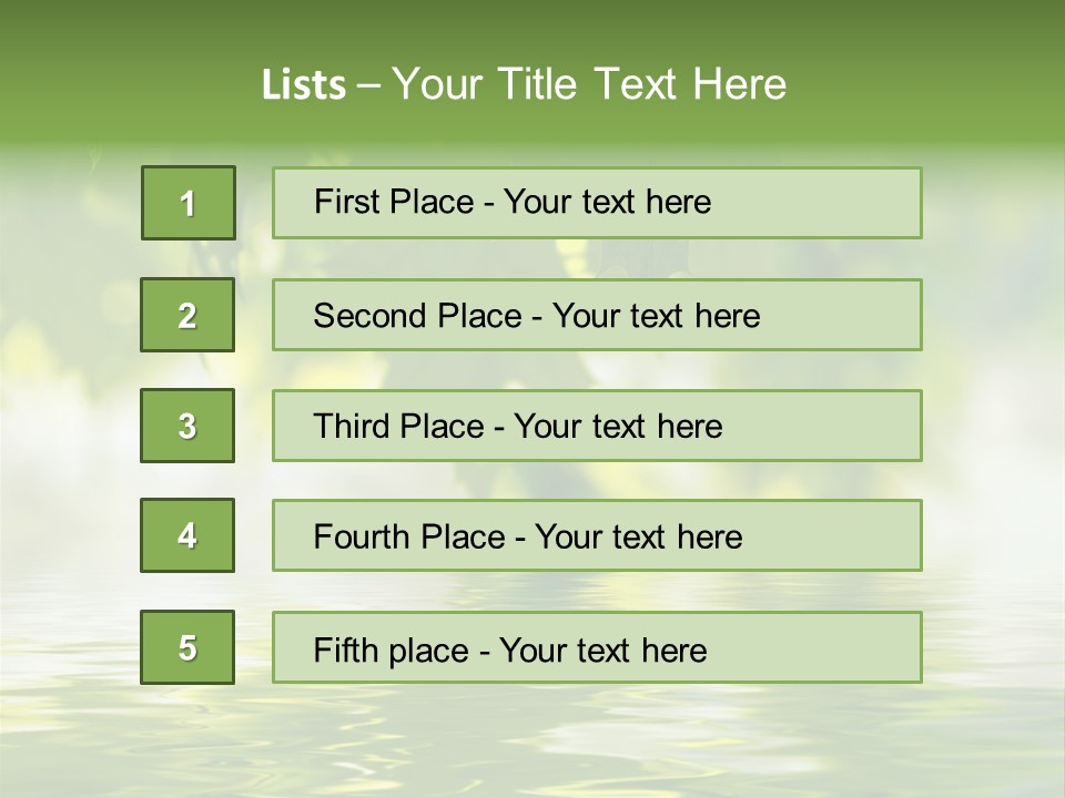 Summer Botany Outdoors PowerPoint Template