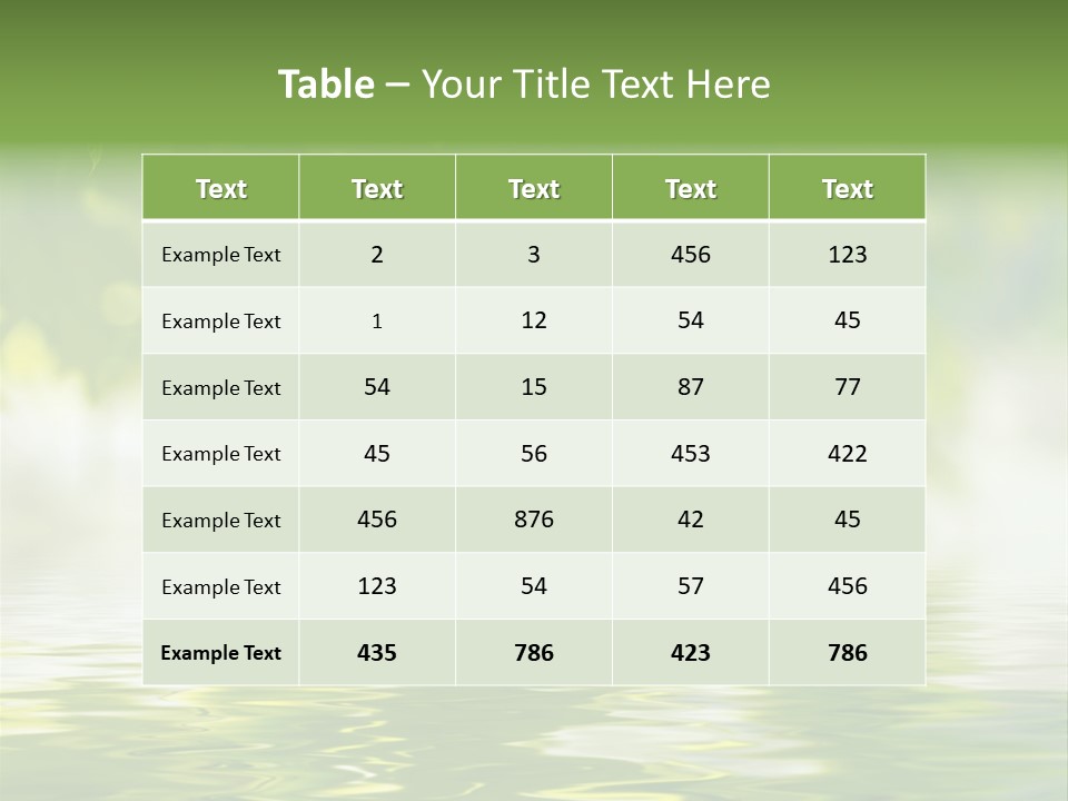 Summer Botany Outdoors PowerPoint Template