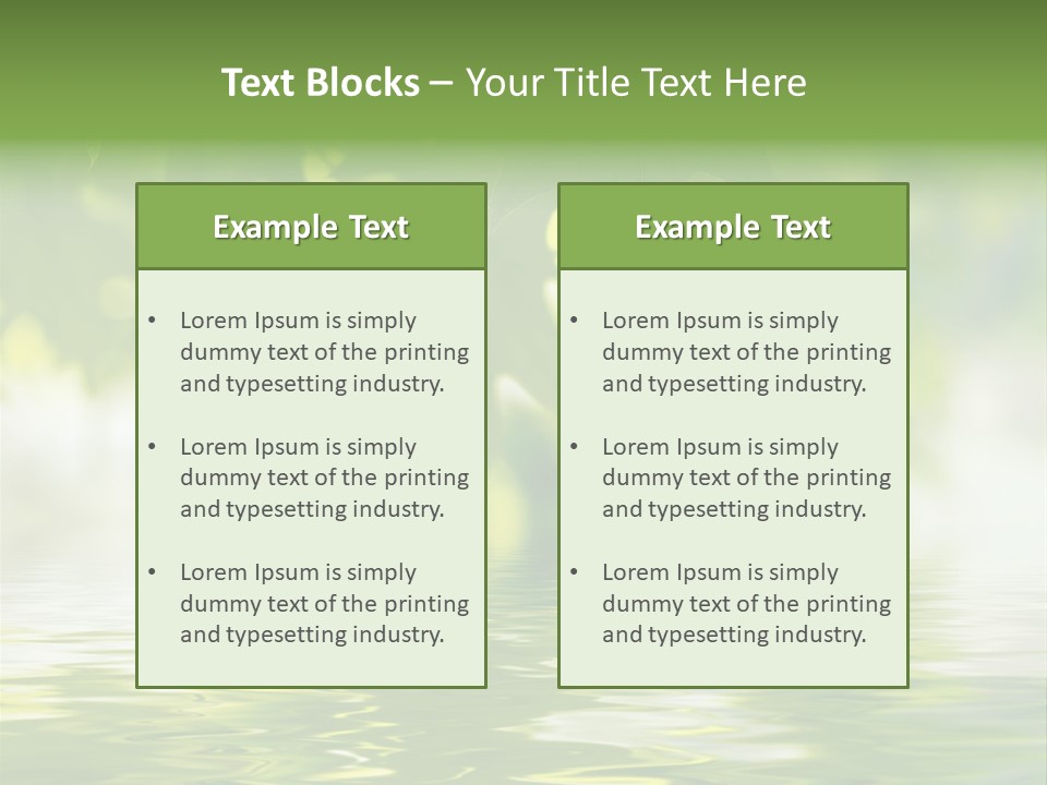 Summer Botany Outdoors PowerPoint Template