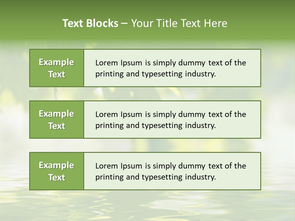 Summer Botany Outdoors PowerPoint Template