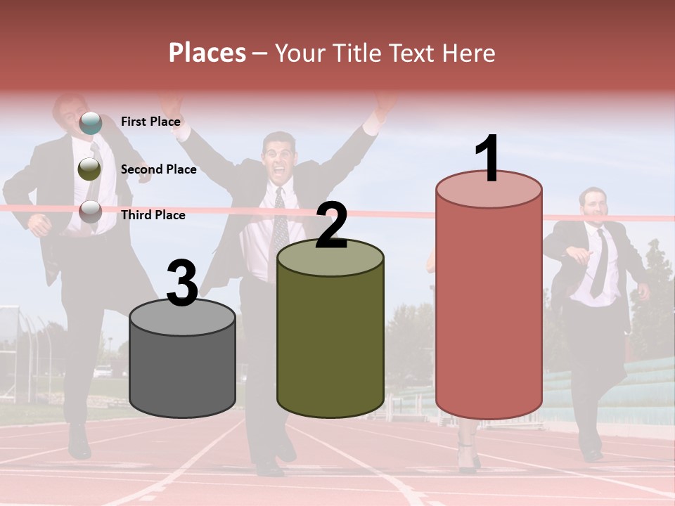 Track Finish Athletic PowerPoint Template