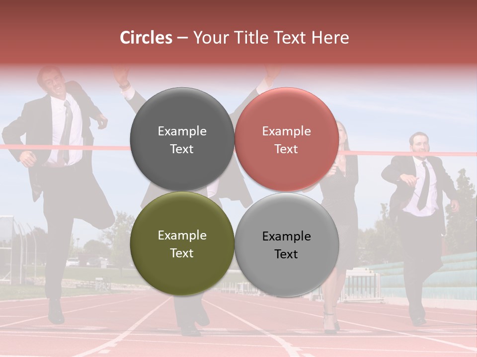 Track Finish Athletic PowerPoint Template