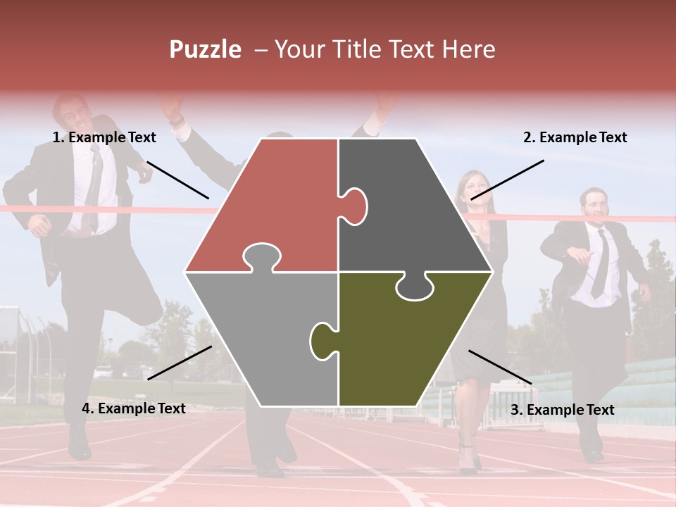 Track Finish Athletic PowerPoint Template